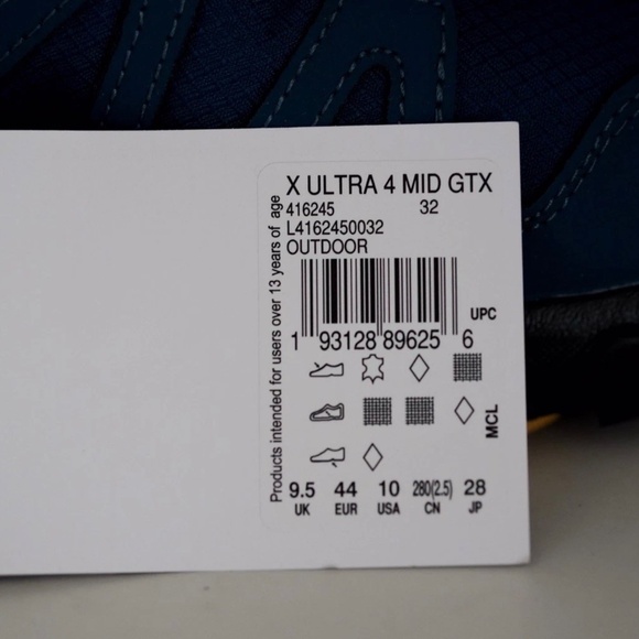 Salomon X Ultra 4 Mid GTX Gore-Tex Hiking Boots Waterproof Legion/Black/Leaf Men - Picture 2 of 6